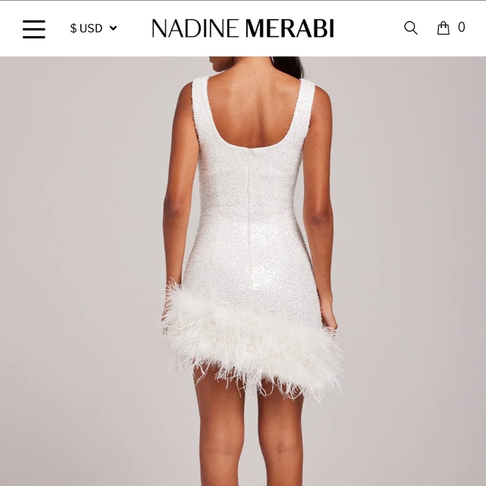 Nadine Merabi Evie White Dress